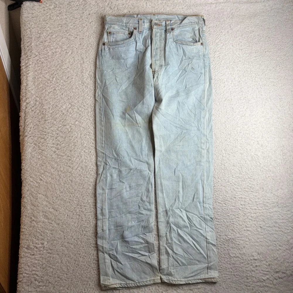 Vintage Levis 501xx Denim Jeans Made in USA Mens 33x30 (31x30) Button Fly